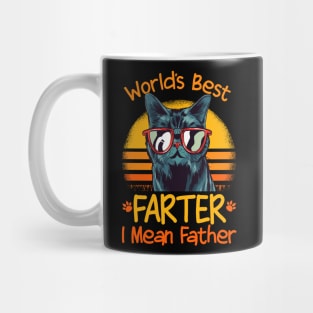 Cat Dad World's Best Farter I Mean Father Mug